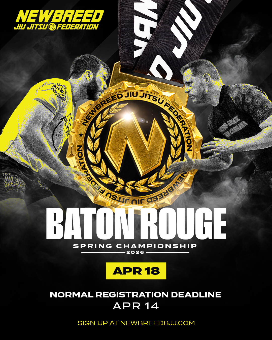 Newbreed tournament ad — week 8 medals